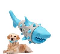 Genérico Soft Rubber Dog Toy - Dog Treat Dispenser Toys | Puppy Puzzle Slow Feeder | Shark Shape Reusable Teething Food Dispenser Toy for Boredom Reduction and Stress Relief