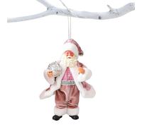 Genérico Soft Santa Claus Ornaments | Home Decor Party Supplies F0r Holiday Trees | Santa Ornaments for Christmas Tree for Indoor Outdoor Bedroom Living Room Fireplace Window Yard Porch