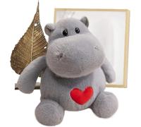 Genérico Soft Stuffed Animal - Hugging Hippo Ant Decorative Toy, Animal Throw Pillow Cute Plush Toy For Kids Birthday Decoration Easter Basket Filler Nursery Bedroom Sofa Gift Idea Cushion
