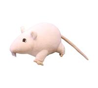 Genérico Soft Stuffed Rats Plush, Realistic Mice Animal Toy, 7.87 Inches Adorable Cute Small Fake Cat Toy, Halloween Prank or Party Supplies, Ideal for Kids, Gags and Decorations