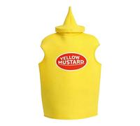 Genérico Soft Transpirable Mustard con cremallera | Kids Fancy Dress for Girls,for Children 4-12 Years Festival Party Dance Performance Cosplay Stage