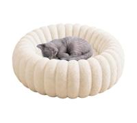 Genérico Soft Warm Plush Sleeping Mattress Round Dog Bed Raised Edge