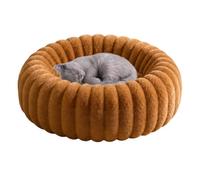 Genérico Soft Warm Plush Sleeping Mattress Round Dog Bed Raised Edge