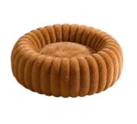 Genérico Soft Warm Plush Sleeping Mattress Round Dog Bed Raised Edge