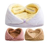 Genérico Soft Winter Cat Bed - Warm Plush Dog Bed, Pet Beds for Living Room Bedroom, Cats Cave with Enclosed Comfort, Dog Plush Beds, Cat Nest for Pet House Kittens Garage Indoor Use