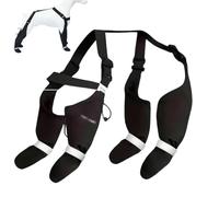 Genérico Soft Winter Pet Shoes, Impermeable Dog Boots, Paws Protector Set, 9,84 x 9,84 x 1,57 pulgadas con colgadores, para Snowy Days and Cold Weather Material Poliéster 200 g