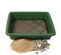 Genérico Soil Sifter for Gardening - Stackable Rustproof Mesh Screen Classifier | Gold Prospecting Pan Durable ABS Pellet Sifter for Rock Dirt Plants Mining