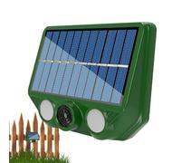 Genérico Solar Animal Repeller - 300 Meter Range | Motion Activated and Snake | White Illumination and Red Light Intrusion Alert for Patios Garden Farm | Ultrasonic Outdoor Animal