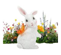 Genérico Solar Bunny Light, Solar Powered Resin Easter Bunny Garden Light