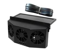 Genérico Solar Car Exhaust Fan - ABS 22x6.5x11cm 8.66x2.55x4.33in 3-Fan