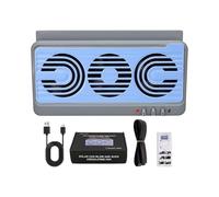Genérico Solar Car Fan, Window Exhaust Vent, Cooling Air Purifier, Solar-Powered Ventilation, Adjustable Speed, Vehicle Rv Truck Camping Use, 23.5x13x5.5cm/9.25x5.12x2.17 Inches,1 Piece