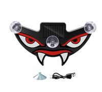 Genérico Solar Car Light Dynamic Eye Front And Rear Windshields Decoration