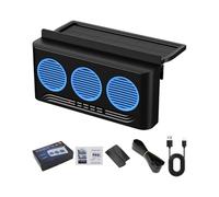 Genérico Solar Car Window Fan, Vehicle Exhaust Fan, 3 Outlet Air Vent