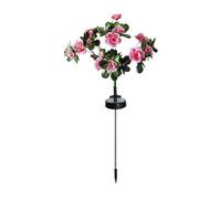 Genérico Solar Cemetery Flowers - Memorial Garden Lights, LED Memorial Flowers 56 Color Solar Flower Lights | Artificial Grave Decoration for Yard Patio Garden Porch Outdoor Funeral TributeLight