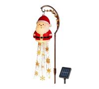 Genérico Solar Christmas Lights Outdoor - LED Snowflake Lawn Stake Lamp | Fountain Backyard Lights for Patio Porch Lawn Garden Yard Pathway Walkway