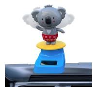 Genérico Solar Dancing Figures, Koala Shaking Ornament, Powered Decor and Cute Design, No Batteries Required, Dashboard Accessory for Vehicle Use, Car, Truck Sedan, Automotive Interior Decoration
