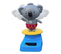 Genérico Solar Dancing Figures, Solar Powered Dancing Animal Ornaments, Koala Shaking Head Dashboard Figurine for Vehicle Interior Car Truck SUV Sedan Office Tabletop Decoration Display