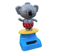 Genérico Solar Dancing Figures, Solar Powered Dancing Animal Ornaments, Koala Shape Shaking Head Decor, Dashboard Bobble Accessory for Automotive Interior, Fun Decoration for Sedan, Vehicle
