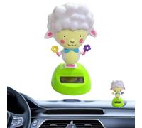 Genérico Solar Dancing Figurines Cute Sheep Shaking Toy Solar Powered Decor