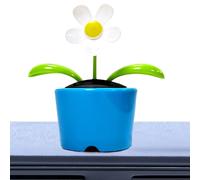 Genérico Solar Dancing Figurines, Solar Powered Car Decoration, Weather Resistant Decor, 4.53x4.33x2.36 Inches Funny Interior Accessory, Auto Swinging Flower for Table Ornament, Living Room