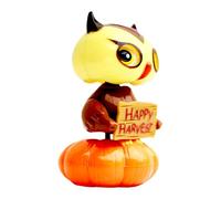 Genérico Solar Dancing Toys - ABS 6 x 7 x 10 cm | Solar Toy, Spooky Pumpkin Owl Figura | Dancer Collectible Doll Spooky for Desk Office Window Decoración Halloween Party Home Car Dashboard Adults Girl
