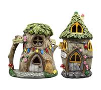 Genérico Solar Fairy House - Garden Statues with Solar Light
