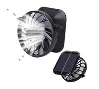 Genérico Solar Fan, Cooling Device, Weather Activities Quiet Lightweight Solar Powered Vent Attachment, Hat Replacement for Swimming, Fishing, Beach, Travel and Outdoors