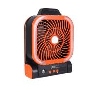 Genérico Solar Fan | Foldable Camping Fan With LED Light Adjustable Angle