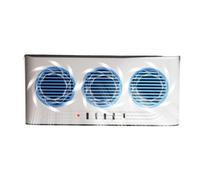 Genérico Solar Fan for Car Three Outlets Air Purifier with Light Car Fan