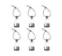 Genérico Solar Fence - 6 Pack Outdoor Tie-on Tree | LED Colorful Waterproof Garden Lamp, Stainless Steel Solar For Poolside, Backyard & Path, Shadow Effect Decorative Fence Lighting
