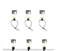 Genérico Solar Fence - 6 Pack Outdoor Tie-on Tree | LED Colorful Waterproof Garden Lamp, Stainless Steel Solar For Poolside, Backyard & Path, Shadow Effect Decorative Fence Lighting