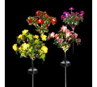 Genérico Solar Flower Lights - 23.62inch 4 Pieces IP65 Waterproof LED Lamp | Portable Solar Stake Lights For Garden Patio Yard Lawn Walkway Pathway Landscape Cemetery Outdoor