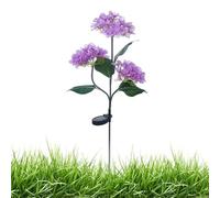 Genérico Solar Flower Lights - 81x15cm Garden Stake | LED Fairy Hydrangea Solar Lamp Waterproof Outdoor Pathway Decorative Light for Yard Lawn Patio Walkway LandscapeDecoration