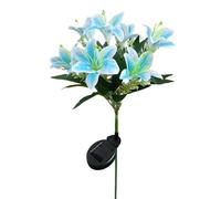 Genérico Solar Flower Lights - Outdoor Garden Decorative LED Lighting | Waterproof with Solar Panel and Automatic On/Off, Colorful Bloom Design, Eco Friendly and Energy Saving for Patio