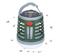 Generico Solar Fly Trap - Compact Solar USB Fly Zapper, UV Light Eliminator, Rechargeable Outdoor Control | Quiet Portable Device for Summer Hiking Camping Barbacoa Picnics