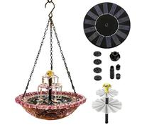 Genérico Solar Fountain Pump, Outdoor Bird Bath Water Sprayer, Floating Solar Water Feature For Garden Patio Yard Decor, Energy Saving Fountain Birds Hummingbirds Finch Wildlife