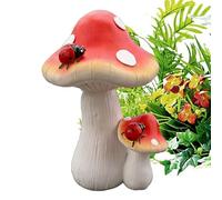 Generico Solar Garden Ornaments - Mushroom Statue | Flower Bed Decoration | Patio Statue Ornaments For Gardeners Homeowners Nature Lovers Pathway Porch Balcony Backyard Lawn Park Walkways