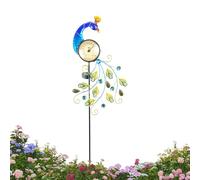 Genérico Solar Garden Stake Lights With Thermometer - Decorative Waterproof LED Landscape Lights For Lawn, Pathway, Yard, Driveway, Balcony, Backyard | Design Outdoor Solar Lamp