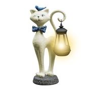 Genérico Solar Garden Statues - Kitten Art Lawn Ornaments with Solar Powered Lighting, Decorative Garden Sculpture for Yard, Lawn, Porch, Balcony, Home, House, Holiday, Grandma and Mom