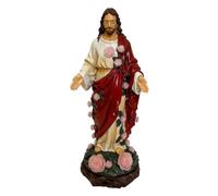 Genérico Solar Garden Statues | Sacred Heart Jesus Statue | Solar Powered Path Light,for Home Garden Pathway Driveway Walkway Yard Lawn Patio Deck Flower Bed Backyard Poolside