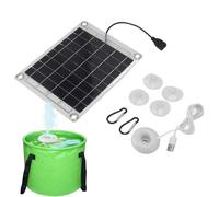 Genérico Solar Humidifier Fountain | PC Single Crystal Silicon 20W 21.5x17.5cm USB Powered Mist Sprayer With 1m Cable | Solar Water Mister For Garden Plant Watering Fish Tank Landscape Fogger