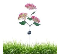 Genérico Solar Hydrangea Flower Lights - Fairy Garden Decor, Waterproof LED Solar Stake Lamps for Pathway Lawn Yard Patio Landscape | Flashing Outdoor Flower Lights for Walkway Party Decoration