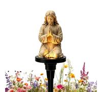 Genérico Solar Jesus Garden Statue - LED Light Stake, Outdoor Decor