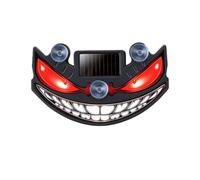 Genérico Solar LED Car Demons Eye Warning Light - Window Strobe Lamp