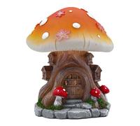Genérico Solar Light Mushroom Figure - Outdoor Statue Led House | Waterproof Novelty Sculpture Fairy Garden Ornament For Porch, Backyard