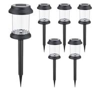 Genérico Solar Lights, Garden Landscape Lighting, 6 Pieces Waterproof LED Stake Lamp, Compact Ideal for Path, Backyard, Driveway, Patio, Yard, Lawn, Courtyard, and Outdoor Decorative Illumination