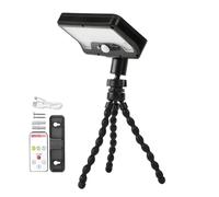 Genérico Solar Lights Outdoor - 3 Color Mode Lantern 600LM With Flexible Tripod | ABS Material With 45 Degree Vertical Angle Adjustment, Solar Security Lighting For RV Garden Park Street Camping