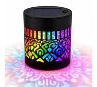 Generico Solar Mandala Projector Light, Decorative Solar Mandala Lights, Seven-Color Changing Mandalas Projection Wall Light for Yard Garden Post Patio Backyard Decor (#1,1pc)