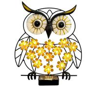 Genérico Solar Metal Wall Art, Weatherproof Outdoor Light, 2.48x3.94 Inches Decorative Garden with Glow, Waterproof Fence Mount Lamp, Versatile Patio Decor for Porch Deck Pathway Balcony Park