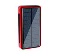 Generico Solar Panel Power Bank,Power Bank Solar Charger for Phone | 20000mAh Support 4 Electronics Equipment with Led Light for Men, Women, Adults, Teens, Students